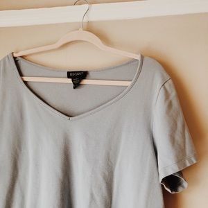 ✓ Lane Bryant oversized blue v neck tee